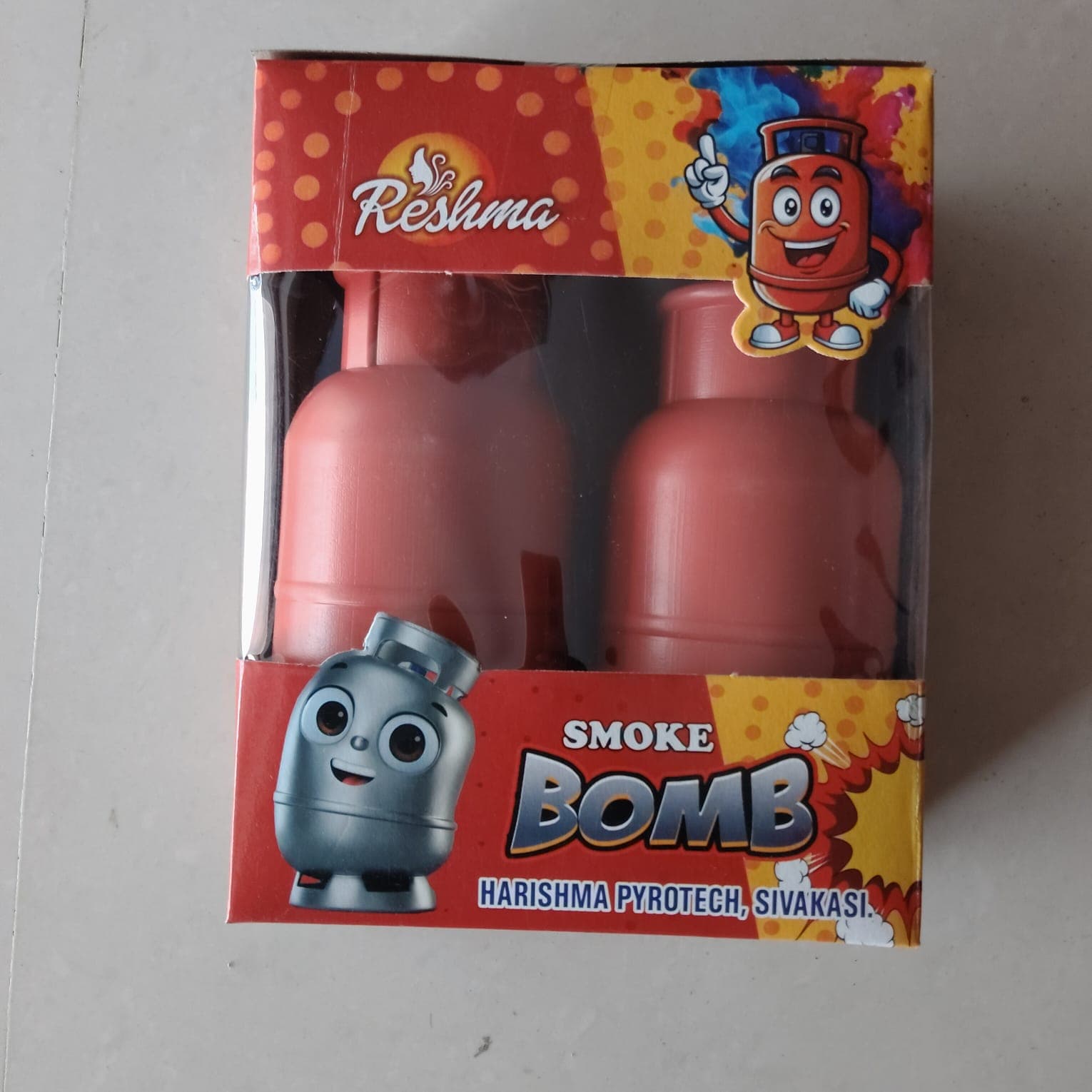 Cylinder(Red) Smoke 2 pcs